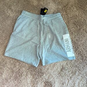 NWT light gray Armani Exchange sweat shorts size large